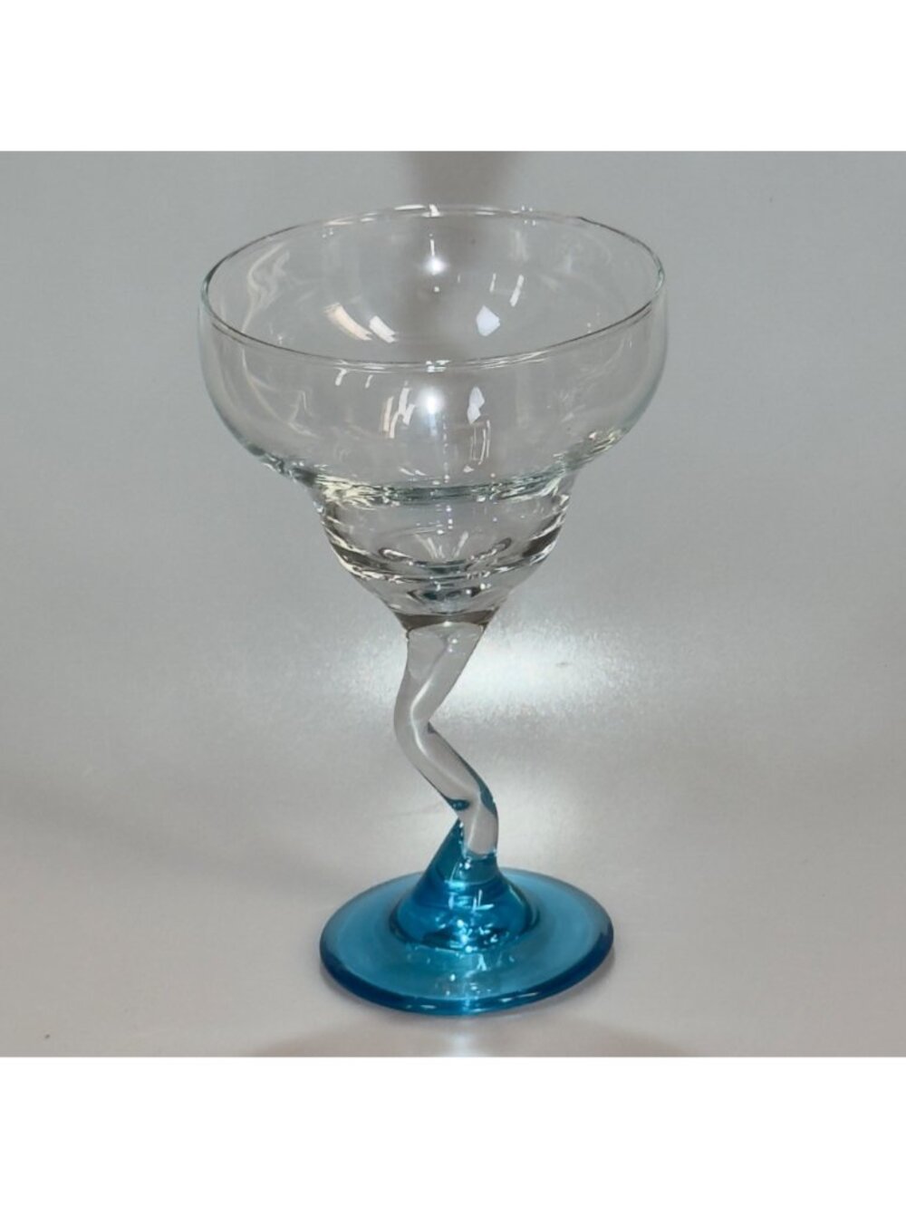 PartyLite Handmade Casa Glass Pitcher & Margarita Glass Set With Colorful Bases - Picture 16 of 16